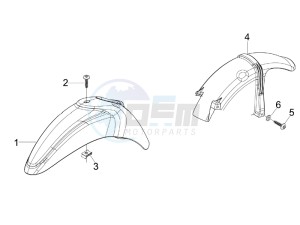 Liberty 125 4t Delivery e3 drawing Wheel housing - Mudguard