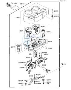 ZX 1000 B [NINJA ZX-10] (B1-B2) [NINJA ZX-10] drawing METER-- S- -