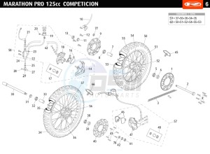 MARATHON-125-PRO-COMPETIZIONE drawing WHEEL - BRAKES