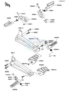 KL 600 A [KL600] (A1) [KL600] drawing FOOTRESTS