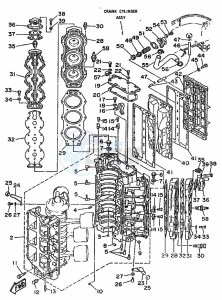 150C drawing CYLINDER--CRANKCASE