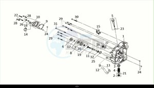 JOYRIDE S 125 (LF12W4-EU) (M1) drawing R.CRANK CASE COVER