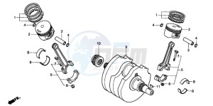 XL600V TRANSALP drawing CRANKSHAFT/PISTON