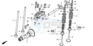 TRX350TE FOURTRAX 350 ES drawing CAMSHAFT