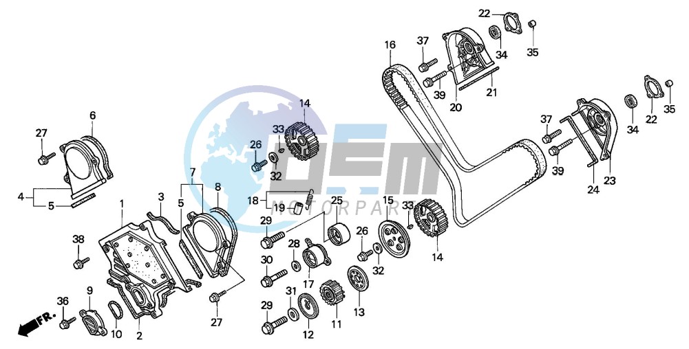 FRONT COVER/TIMING BELT