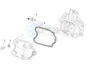 BEVERLY 350 ST 4T 4V ie E4 ABS (NAFTA) drawing Cylinder head cover