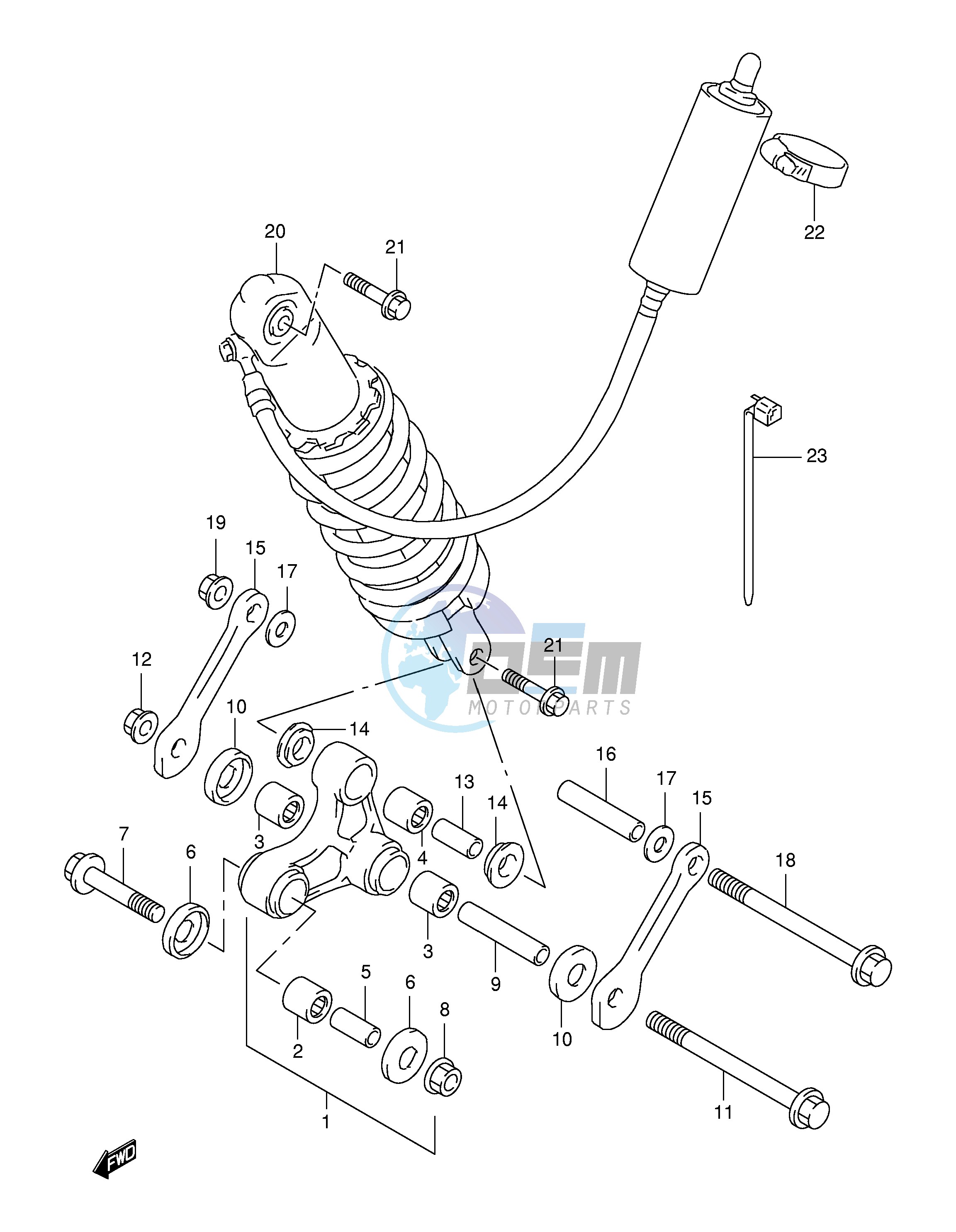 REAR CUSHION LEVER