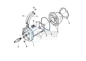 YQ AEROX 50 drawing CYLINDER HEAD