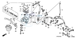 TRX420TM9 Australia - (U / 2WD) drawing FR. BRAKE MASTER CYLINDER