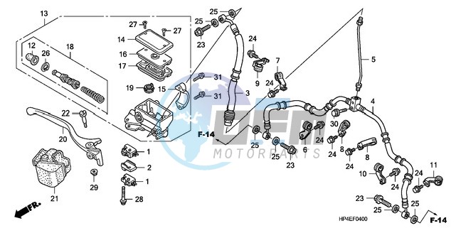 FR. BRAKE MASTER CYLINDER