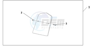 VTX1300S drawing CH BKRST PLATE(TA