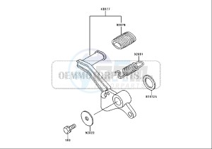 ZZR 250 (EU) drawing BRAKE PEDAL