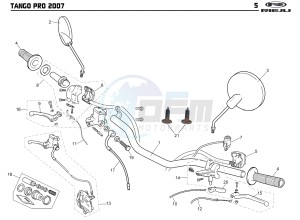 TANGO 125 PRO drawing CONTROLS -  STEER