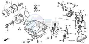 CB600F39 Europe Direct - (ED / ST) drawing OIL PAN/OIL PUMP