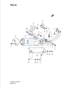 AN650 drawing MUFFLER (AN650AL1 E19)