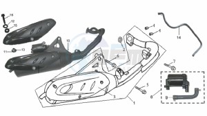 JET SPORT X R 25KMH 50 drawing EXHAUST