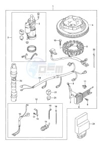 DF 20A drawing Starting Motor Manual Starter