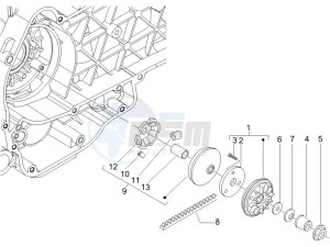 GTS 125 4T E3 UK drawing Driving pulley