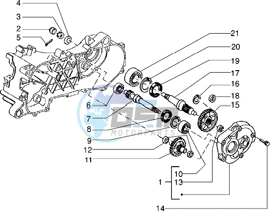 Rear wheel shaft