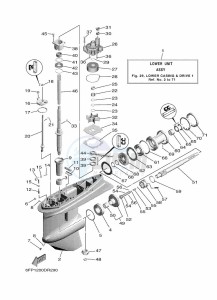 F100FETL drawing PROPELLER-HOUSING-AND-TRANSMISSION-1