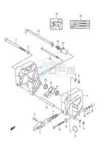 DF 9.9A drawing Clamp Bracket Non-Remote Control