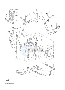 XJR1300C XJR 1300 (2PN4) drawing REAR MASTER CYLINDER