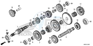 TRX420TM1H Europe Direct - (ED) drawing TRANSMISSION (TRX420FE1/FM1/FM2/TE1/TM1)