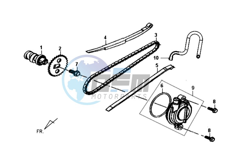 CHAIN / CHAIN TENSIONER / CHAIN GUIDE