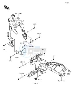 VULCAN S ABS EN650DHF XX (EU ME A(FRICA) drawing Engine Mount