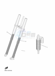 YZ450F (BHR2) drawing ALTERNATE FOR CHASSIS