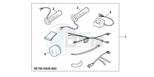 GL1500A GOLDWING ASPENCADE drawing GRIP HEATER GL1500