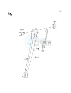 ZRX1200R ZR1200-A5H FR GB XX (EU ME A(FRICA) drawing Stand(s)