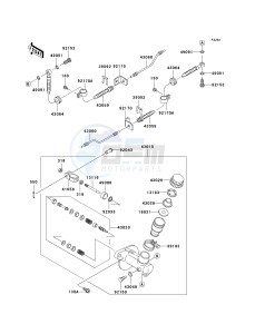 KAF 620 J [MULE 3010 TRANS4X4] (J6J-J8F) J8F drawing MASTER CYLINDER