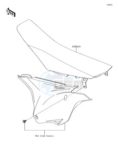 KX85 KX85CHF EU drawing Seat