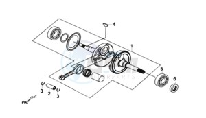 JOYMAX Z 300I ABS (L9) EU drawing CRANK SHAFT COMP