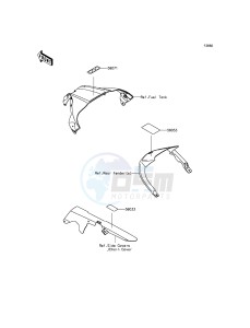 NINJA ZX-10R ABS ZX1000KFFA FR XX (EU ME A(FRICA) drawing Labels