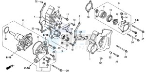 VFR800A drawing WATER PUMP