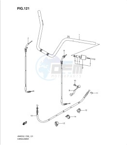 AN650 drawing HANDLEBAR (AN650AL1 E24)