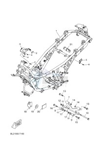 YP125RA X-MAX 125 ABS POLICE BELGIUM drawing FRAME