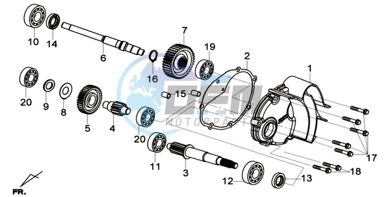 MISSION CASE - DRIVE SHAFT