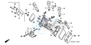 VFR800A9 France - (F / ABS CMF MME TWO) drawing COWL STAY (VFR800A)