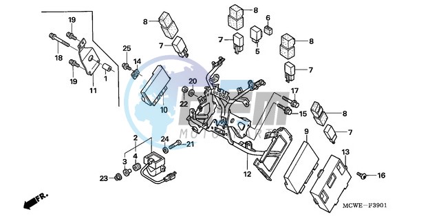 COWL STAY (VFR800A)