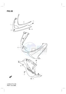 UH200G BURGMAN EU drawing FRONT LEG SHIELD