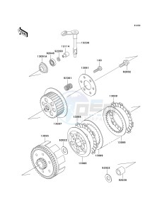 KX 65 A [KX65 MONSTER ENERGY] (A6F - A9FA) A7F drawing CLUTCH