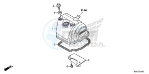 CRF150RBD CRF150RB Europe Direct - (ED) drawing CYLINDER HEAD COVER