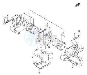 SV650S (E2) drawing REAR CALIPER