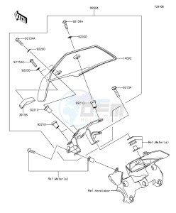 Z1000 ABS ZR1000GEFA FR GB XX (EU ME A(FRICA) drawing Accessory(Meter Cover)