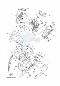 MT-07 MTN690 (BAT8) drawing HEADLIGHT