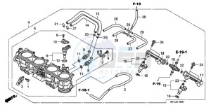 CBR1000RR9 Korea - (KO / MME) drawing THROTTLE BODY