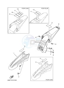 TT-R110E (B516 B517 B518 B518) drawing FENDER